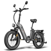 Electric Bike FAFREES FF20 Polar - Motor 500W Battery 48V24Ah 20 Inch wheels Wheels Mechanical Disc Brake - Gun Black